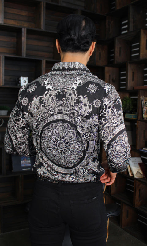 Remigio rhinestone shirt